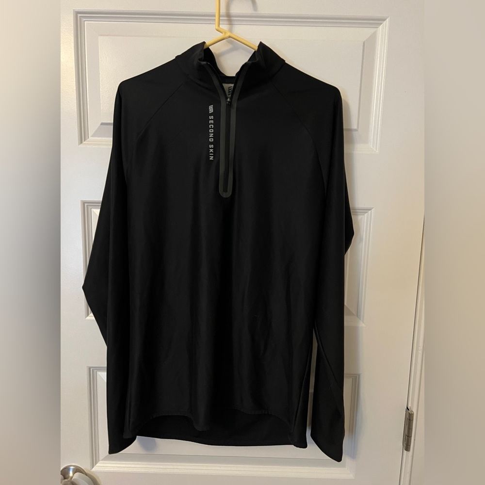 make offer Second skin black quarter zip pullover